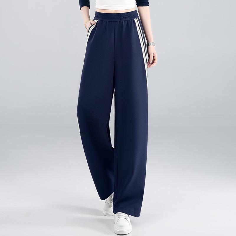 Women s Dark Blue Striped Wide-Leg Pants - 2026 Spring/Autumn Casual Loose Sweatpants 26/S (85-95 lbs) темно-синього кольору
Women s Dark Blue Striped Wide-Leg Pants - 2026 Spring/Autumn Casual Loose Sweatpants 26/S (85-95 lbs) темно-синього кольору