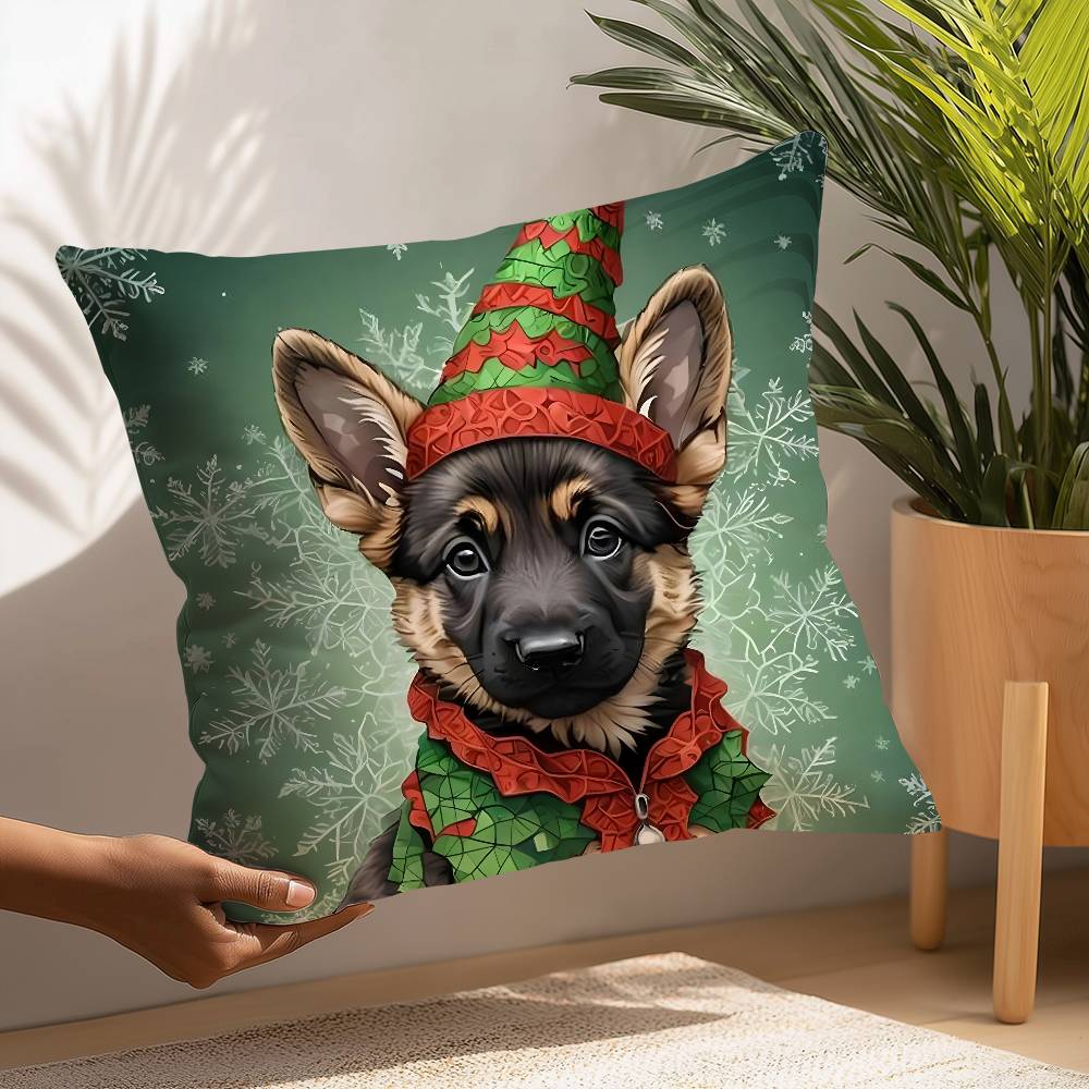 Christmas Puppy Dog Pillow Case Plush Fabric Soft Pillowcase Double Sided Print Cushion Cover Household Gifts 12x12Inch
Christmas Puppy Dog Pillow Case Plush Fabric Soft Pillowcase Double Sided Print Cushion Cover Household Gifts 12x12Inch