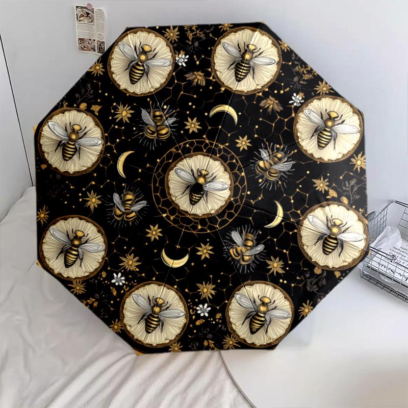 Cardinal and Bee pattern, automatic folding umbrella, portable and foldable design, 8 ribs, a Christmas or birthday gift.
Cardinal and Bee pattern, automatic folding umbrella, portable and foldable design, 8 ribs, a Christmas or birthday gift.