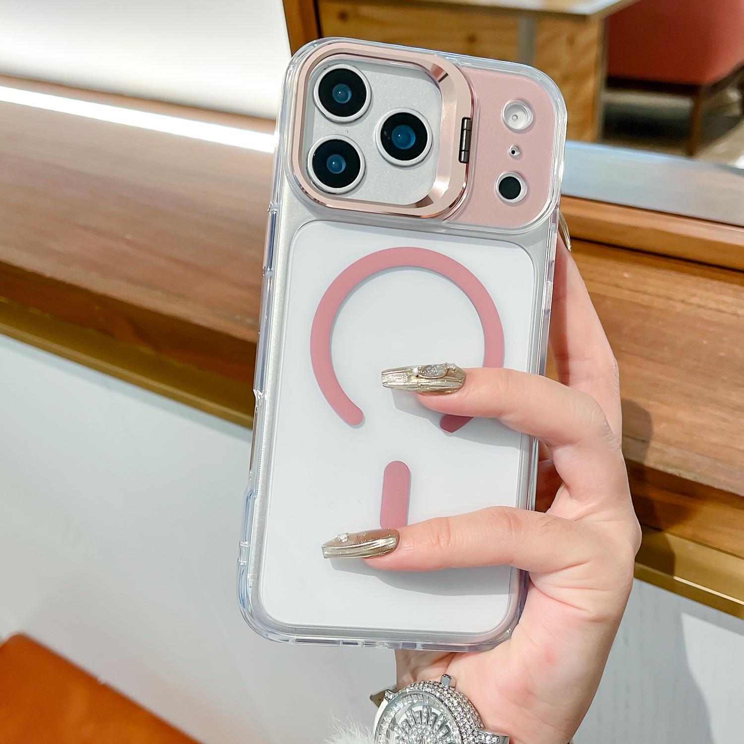 iPhone 17 Pro Max Case, Electroplated Lens Stand, Magnetic, Anti-fall Protective Cover iPhone 17 розовый
iPhone 17 Pro Max Case, Electroplated Lens Stand, Magnetic, Anti-fall Protective Cover iPhone 17 розовый