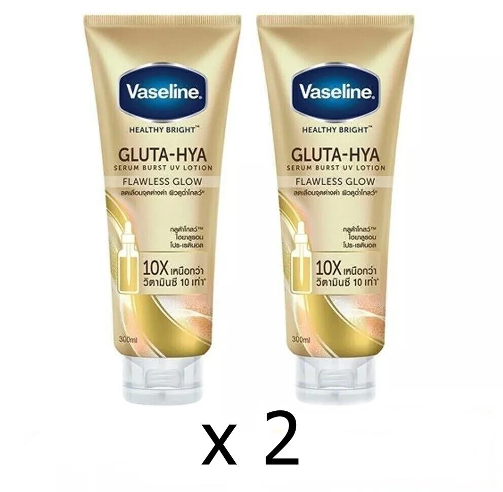 2 вазелінові лосьйони Healthy Bright Gluta-Hya UV Lotion Flawless Glow Body Lotion 300 мл 2 x 300ml золотий
2 вазелінові лосьйони Healthy Bright Gluta-Hya UV Lotion Flawless Glow Body Lotion 300 мл 2 x 300ml золотий