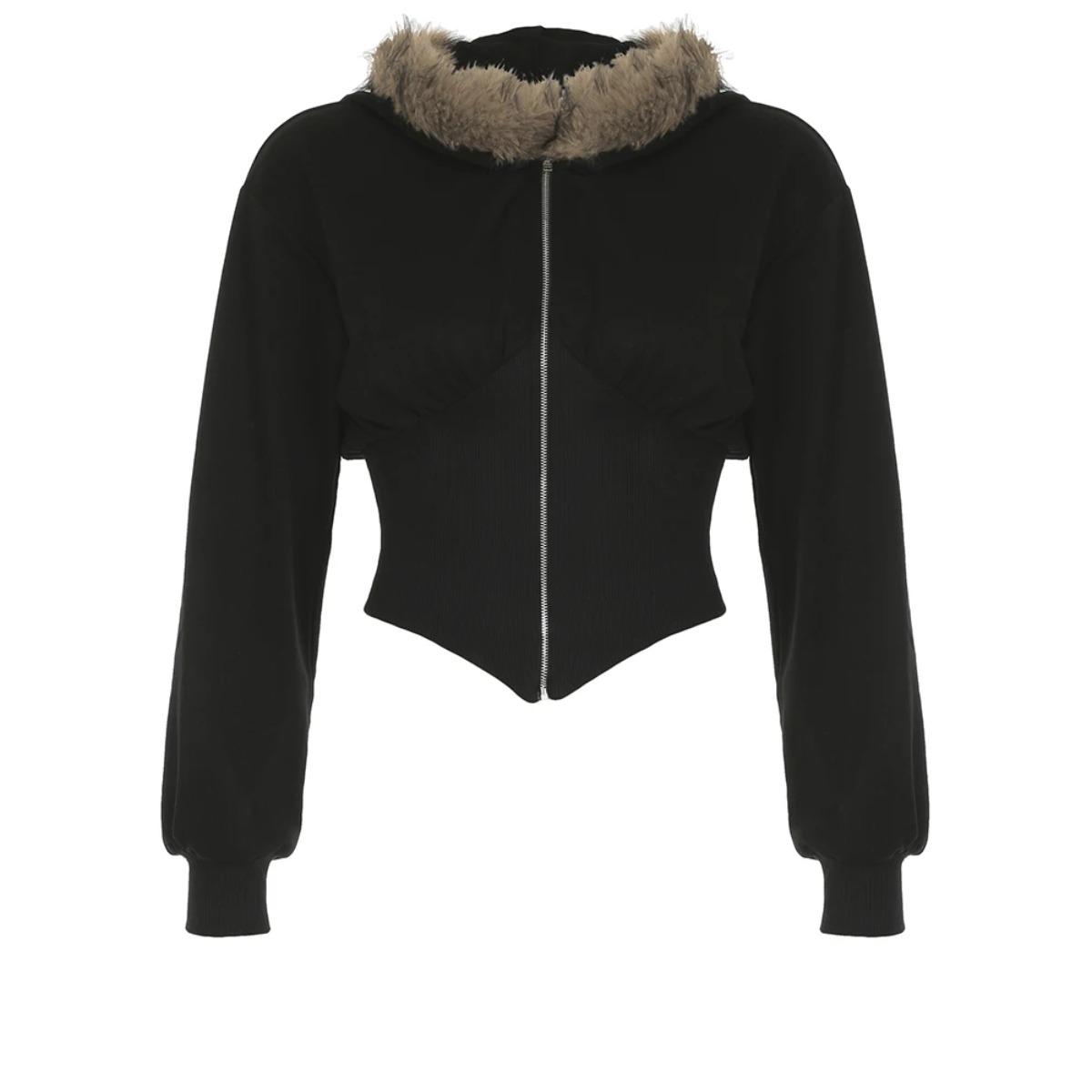 2KWEIRD Толстовки с капюшоном на молнии и меховым воротником, Модные приталенные однотонные куртки в стиле Y2K, Винтажная женская одежда, Повседневный уличный стиль, Шикарная базовая одежда S
2KWEIRD Толстовки с капюшоном на молнии и меховым воротником, Модные приталенные однотонные куртки в стиле Y2K, Винтажная женская одежда, Повседневный уличный стиль, Шикарная базовая одежда S