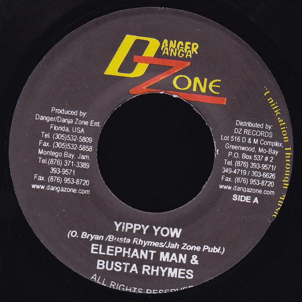 7inch Record ELEPHANT MAN & BUSTA RHYMES / WARFA - Yippy Yow / Nuff Woman NONE Danger Danga Zo 2004 Jamaica Reggae, Ska & Dub Used
7inch Record ELEPHANT MAN & BUSTA RHYMES / WARFA - Yippy Yow / Nuff Woman NONE Danger Danga Zo 2004 Jamaica Reggae, Ska & Dub Used