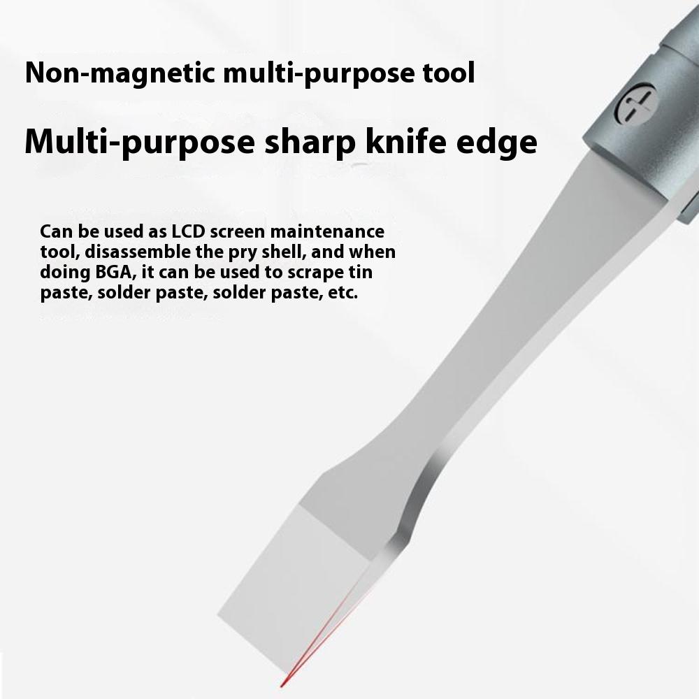 MAANT M-068 Phone Repair Non-Magnetic Stainless Steel Solder Scraper Tool For LCD Screen/BGA Rework/Prying As Shown A
MAANT M-068 Phone Repair Non-Magnetic Stainless Steel Solder Scraper Tool For LCD Screen/BGA Rework/Prying As Shown A