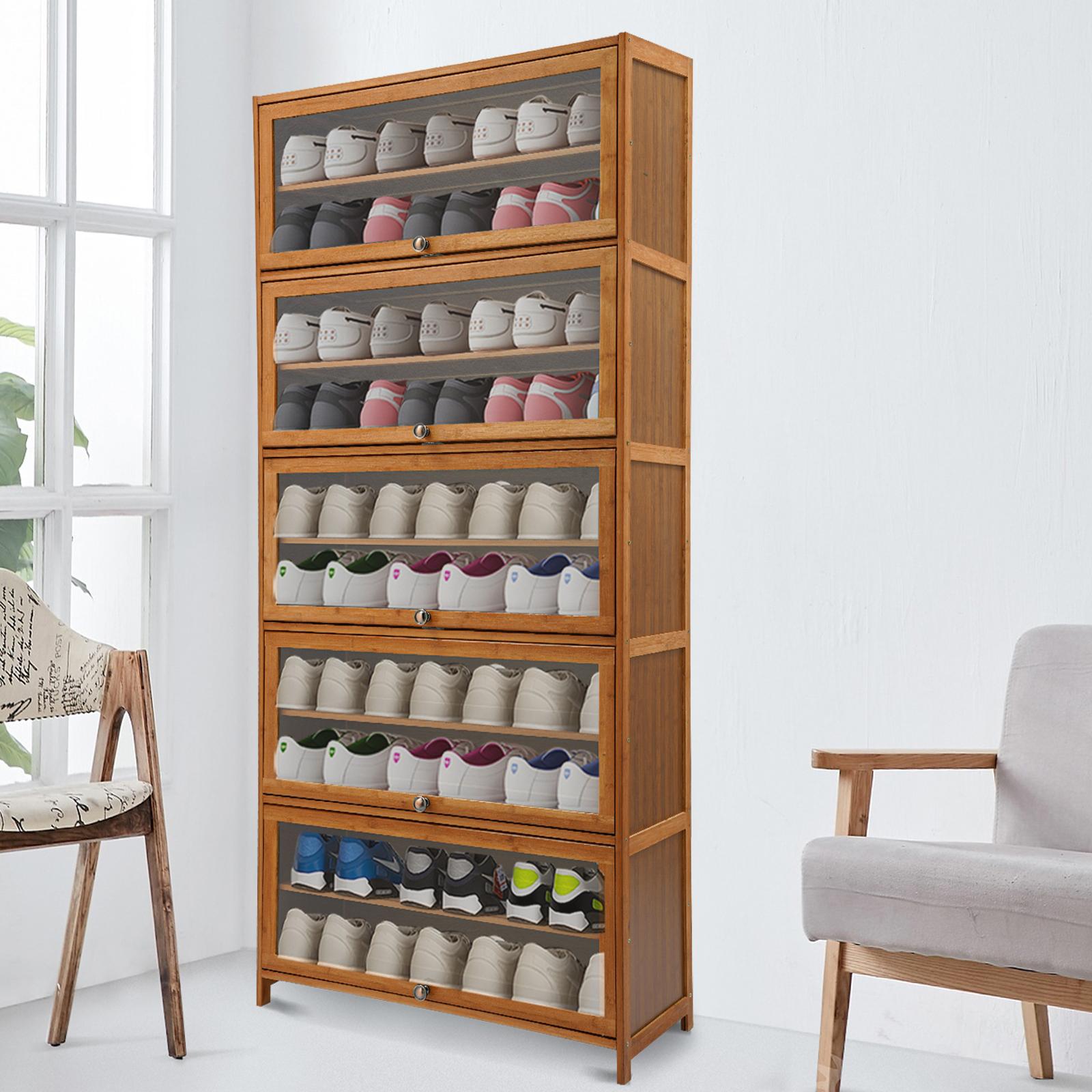 Bymaocar 11-Layer Bamboo Shoe Cabine, Dust-Proof Storage Rack for Living Room & Hallway, Display Organizer With Transparent Door L коричневый
Bymaocar 11-Layer Bamboo Shoe Cabine, Dust-Proof Storage Rack for Living Room & Hallway, Display Organizer With Transparent Door L коричневый