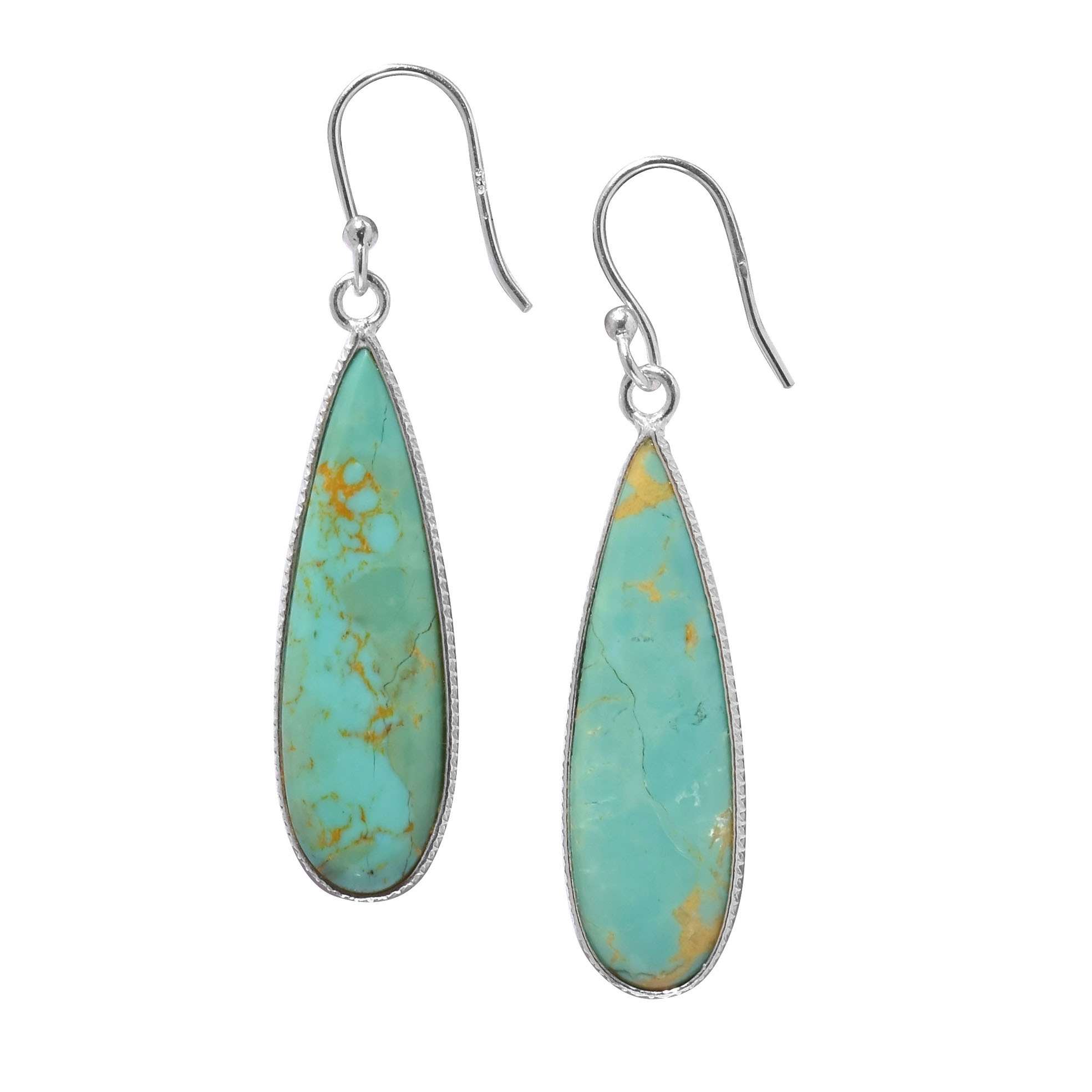Turquoise Gemstone Earrings Solid 925 Sterling Silver Handmade Earrings Jewelry Gift For Women And Girls E-3288
Turquoise Gemstone Earrings Solid 925 Sterling Silver Handmade Earrings Jewelry Gift For Women And Girls E-3288