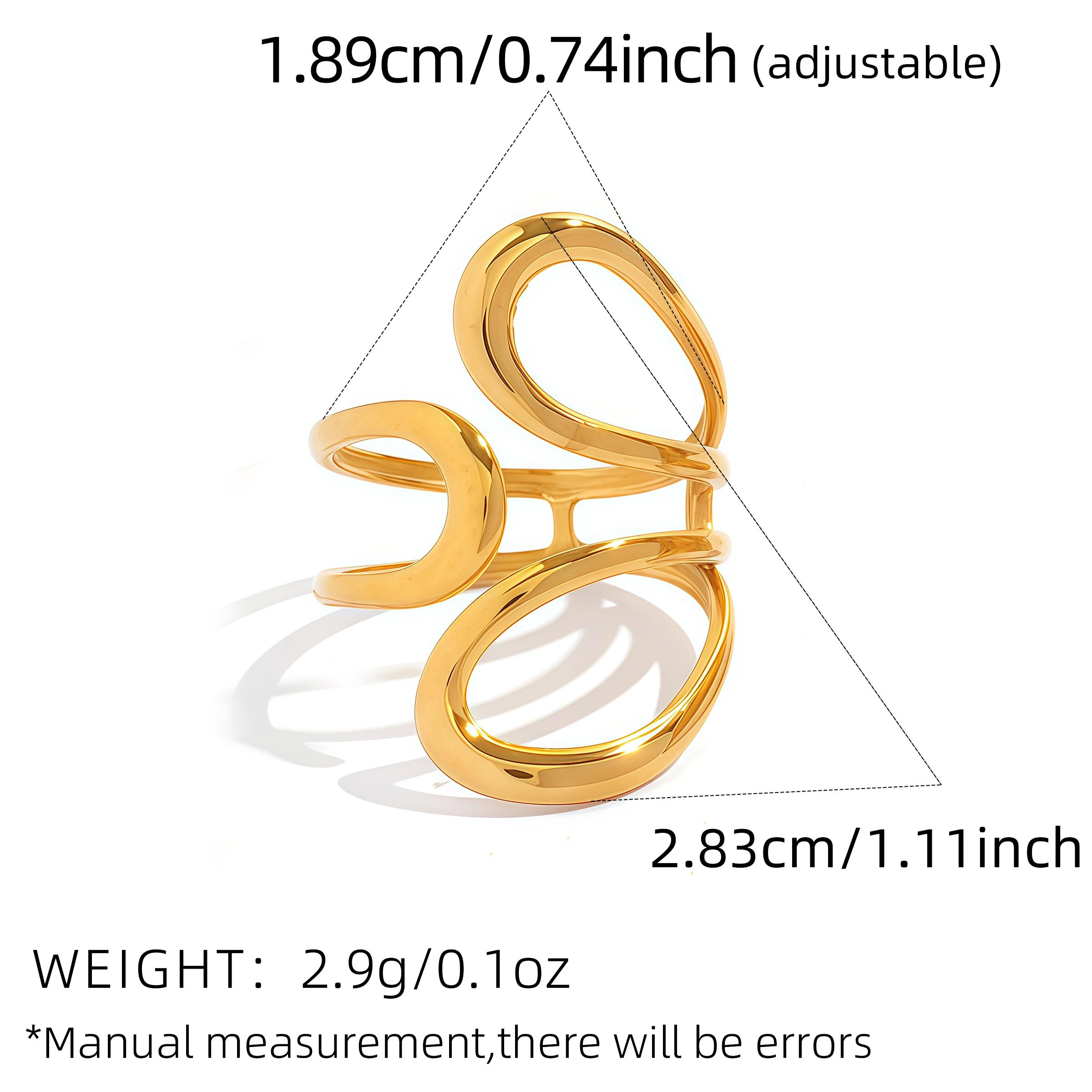 Rust Proof Stainless Steel Geometric Open Rings For Women 18K Gold Plated Metal Texture High Quality Charm Zircon Bijoux 2026 resizable
Rust Proof Stainless Steel Geometric Open Rings For Women 18K Gold Plated Metal Texture High Quality Charm Zircon Bijoux 2026 resizable