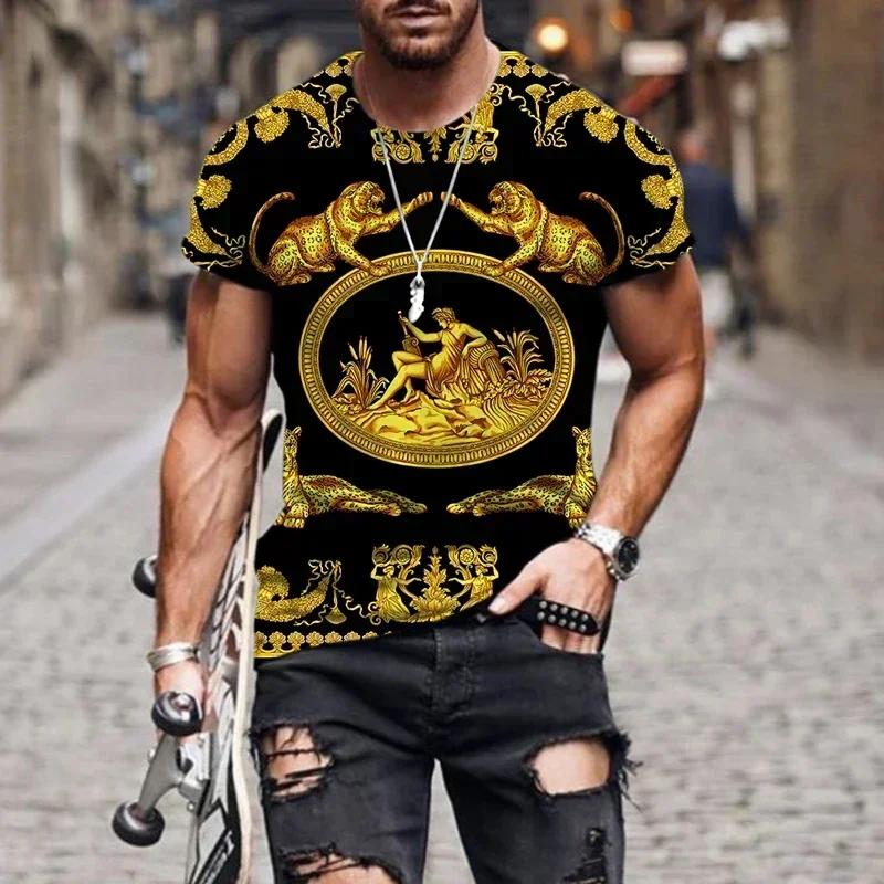 Luxury Baroque Style 3D Printed T-shirt for Men Women High-quality Polyester Round Neck Loose Fitting Short Sleeved T-shirt M
Luxury Baroque Style 3D Printed T-shirt for Men Women High-quality Polyester Round Neck Loose Fitting Short Sleeved T-shirt M
