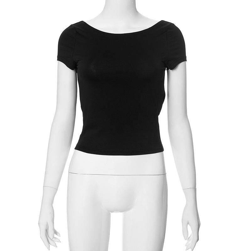 Женские модные повседневные летние весенние однотонные блузки и рубашки с короткими рукавами и круглым вырезом с принтом L чёрный
Женские модные повседневные летние весенние однотонные блузки и рубашки с короткими рукавами и круглым вырезом с принтом L чёрный