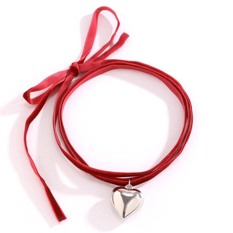Rope Chain Necklaces Heart Pendant Clavicle Chain Choker Lucky Necklace for Women Men Adjustable Chain Jewelry Gift
Rope Chain Necklaces Heart Pendant Clavicle Chain Choker Lucky Necklace for Women Men Adjustable Chain Jewelry Gift