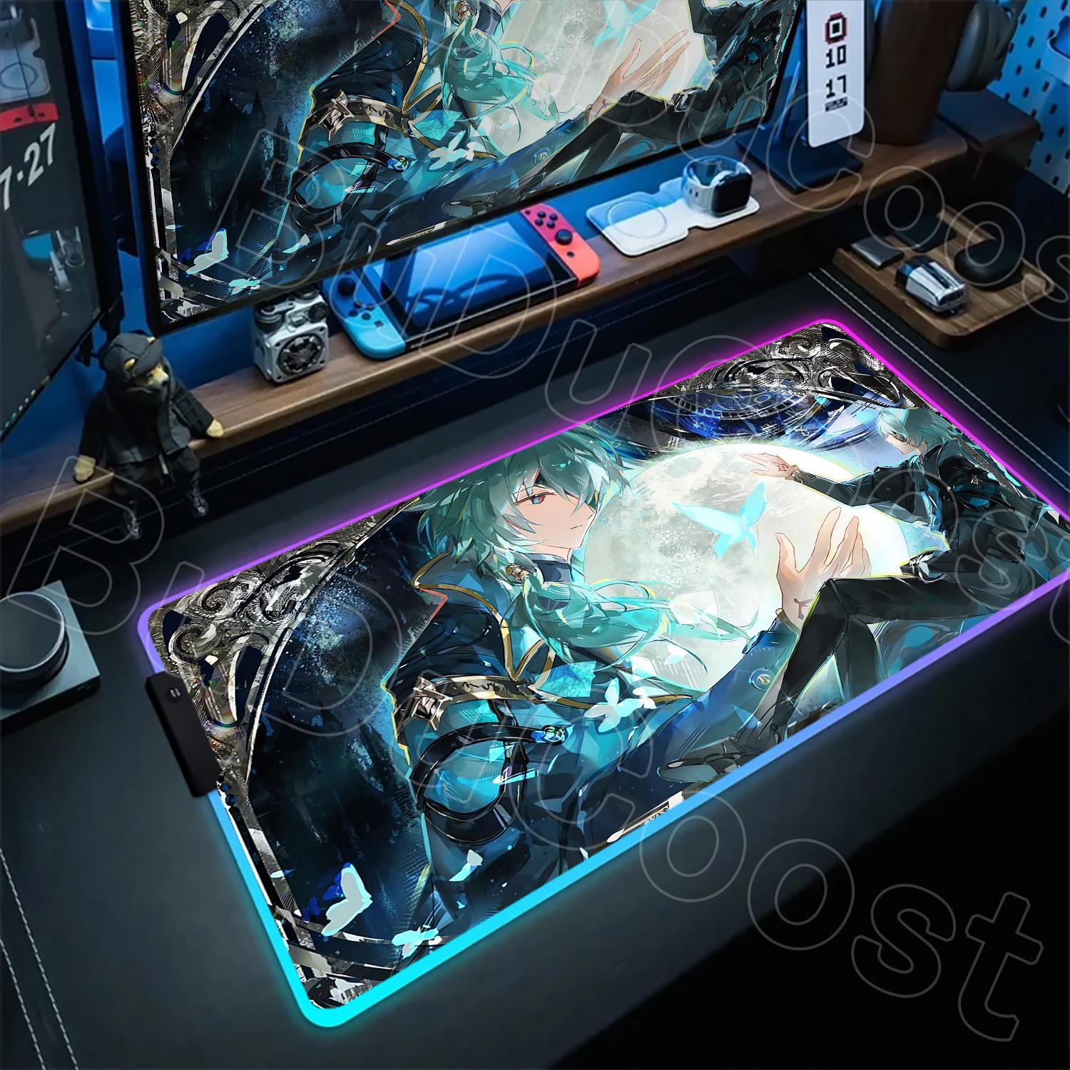 HD Print Honkai Star Rail Phainon Mydei Anaxa Computer Mouse Pad RGB Mousepad Office Game Keyboard Desk Mats Xxl Large Mause Pad RGB600x300x3mm
HD Print Honkai Star Rail Phainon Mydei Anaxa Computer Mouse Pad RGB Mousepad Office Game Keyboard Desk Mats Xxl Large Mause Pad RGB600x300x3mm
