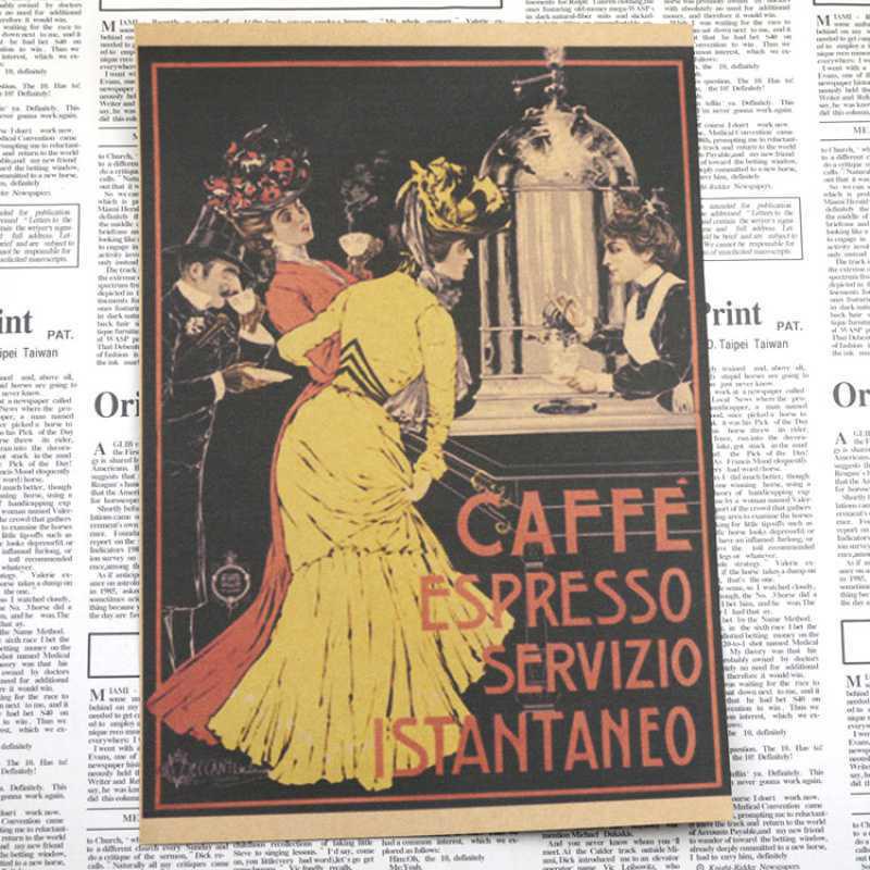 Personalized Retro Cafe Coffee Shop Kraft Paper Poster with Free Shipping White card paper (non-adhesive) 30*42 cm
Personalized Retro Cafe Coffee Shop Kraft Paper Poster with Free Shipping White card paper (non-adhesive) 30*42 cm