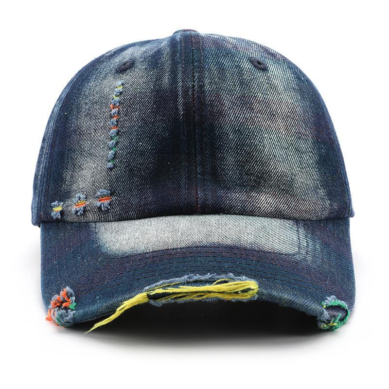 Hat personalized fashion washed hole denim solid color baseball cap outdoor travel sunscreen baseball cap темно-синього кольору
Hat personalized fashion washed hole denim solid color baseball cap outdoor travel sunscreen baseball cap темно-синього кольору