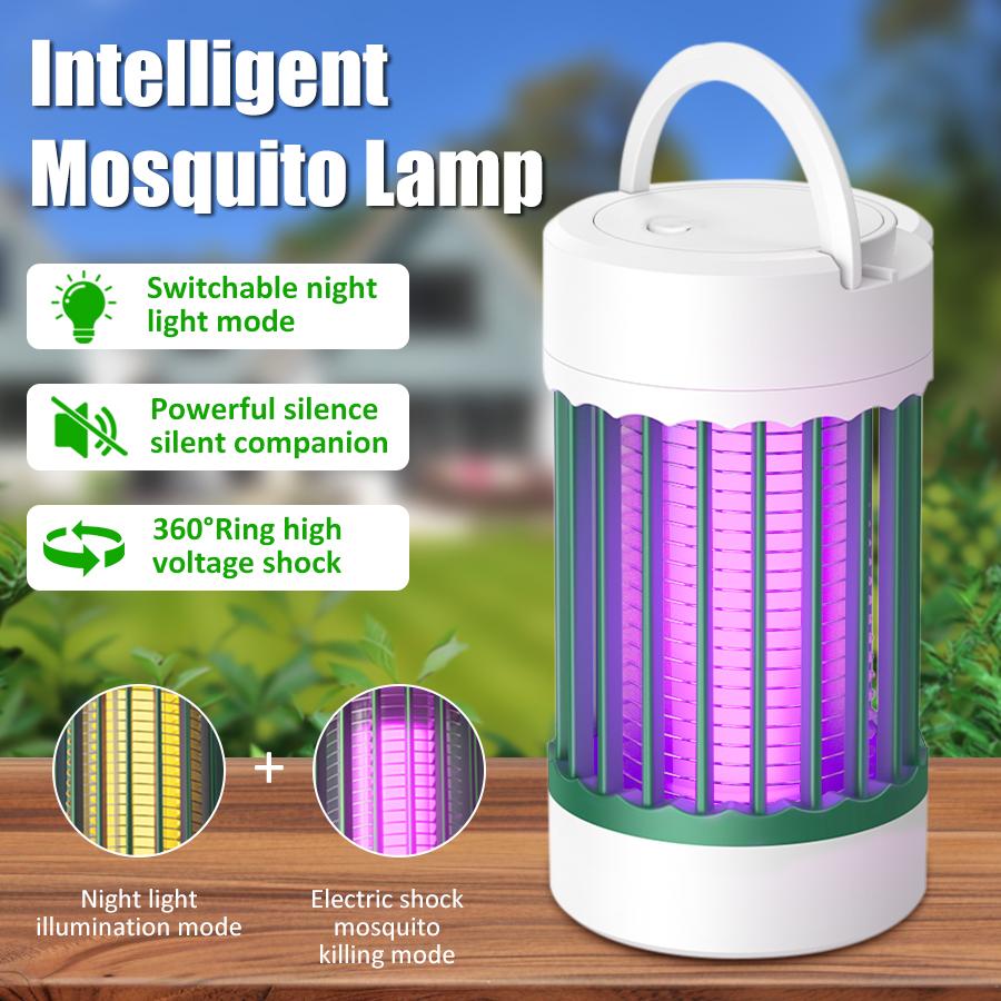 Portable Electric Mosquito Zapper Lamp USB Rechargeable UV Light Indoor Outdoor Bug Killer for Camping or Home with Night Light USB Direct (Green)
Portable Electric Mosquito Zapper Lamp USB Rechargeable UV Light Indoor Outdoor Bug Killer for Camping or Home with Night Light USB Direct (Green)