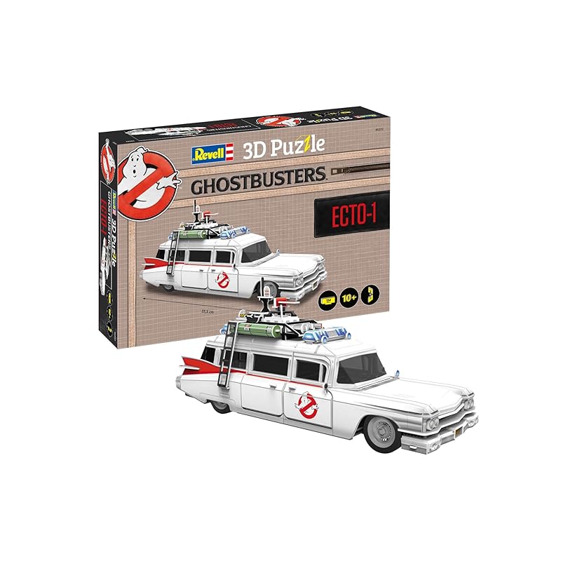 Revell 3D puzzle ghostbusters Ecto-1 120 pieces Length 33cm with attention to detail Fun and easy to assemble 00222
Revell 3D puzzle ghostbusters Ecto-1 120 pieces Length 33cm with attention to detail Fun and easy to assemble 00222