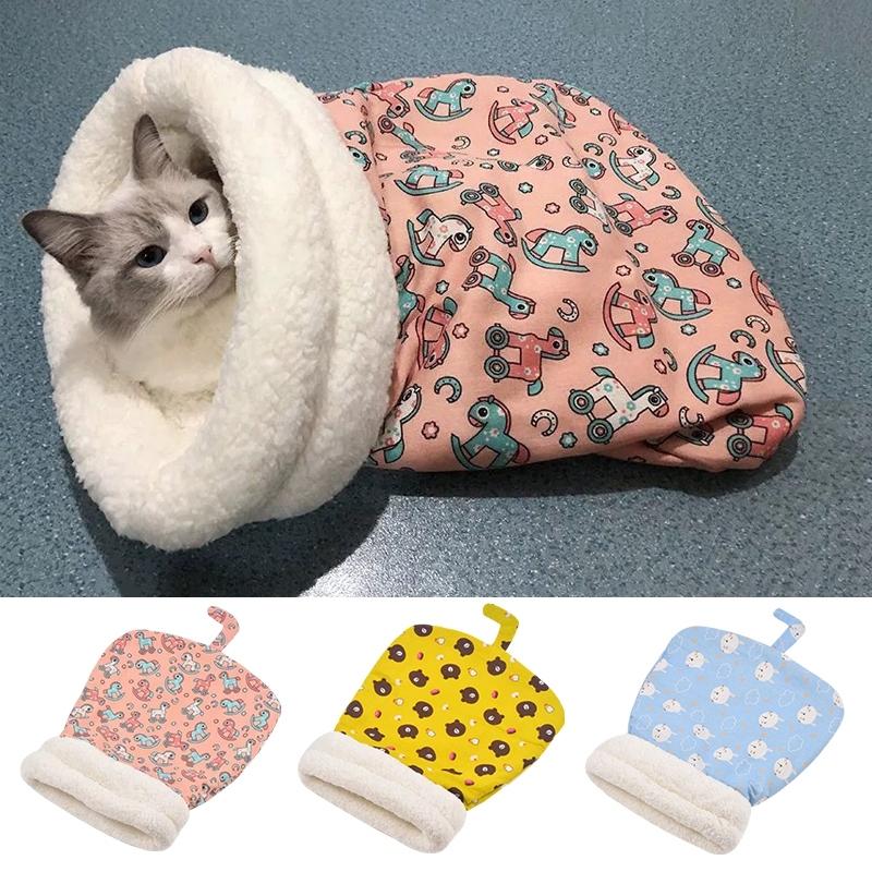 Warm Cat Sleeping Bag Soft Cozy Cat Nest for Small Dogs Semi Closed Tunnel Thicken Plush Kitten Puppy Sleeping Bed Pet Supplies 
Warm Cat Sleeping Bag Soft Cozy Cat Nest for Small Dogs Semi Closed Tunnel Thicken Plush Kitten Puppy Sleeping Bed Pet Supplies