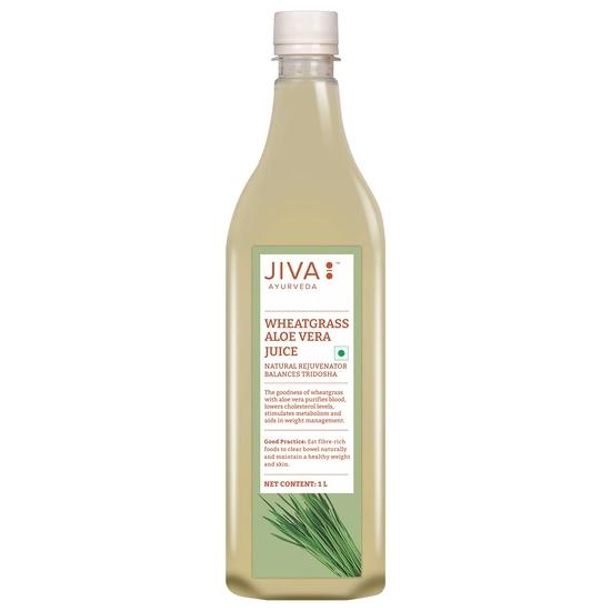 Jiva Wheatgrass Aloe Vera Juice | Help to Boost Immunity | Helps In Weight Management - 1Ltr (Pack of 1)
Jiva Wheatgrass Aloe Vera Juice | Help to Boost Immunity | Helps In Weight Management - 1Ltr (Pack of 1)