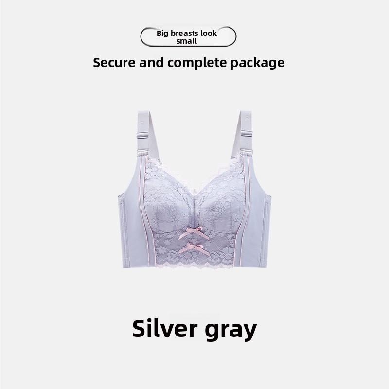 Female Spring and Summer Lace on The Support of Large Chest Small Chest Close Pair of Breast Adjustment Underwear 52/120E срібло сірий колір
Female Spring and Summer Lace on The Support of Large Chest Small Chest Close Pair of Breast Adjustment Underwear 52/120E срібло сірий колір
