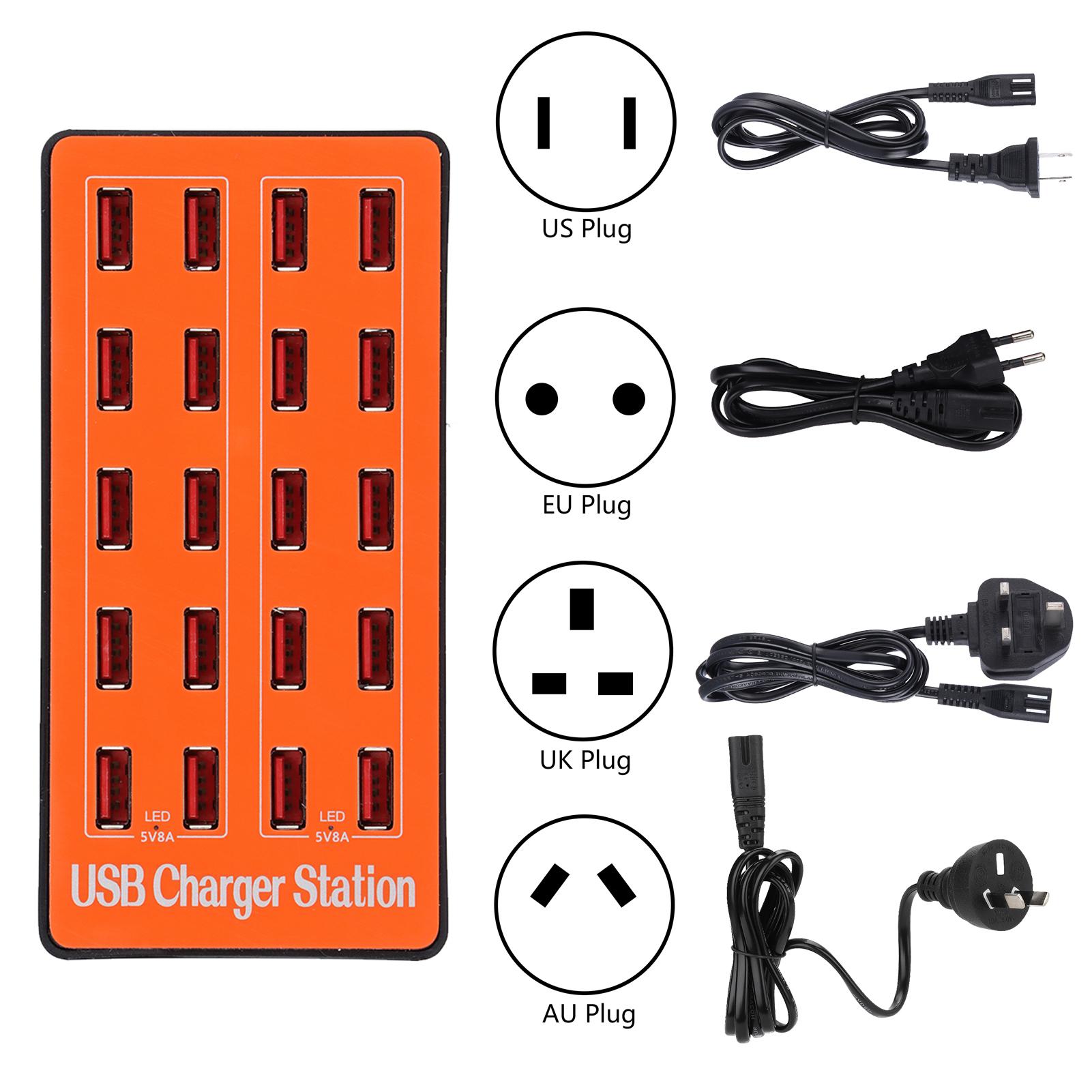 Зарядная станция USB, 20 портов, быстрое интеллектуальное зарядное устройство для настенного питания для нескольких устройств, 100–240 В
Зарядная станция USB, 20 портов, быстрое интеллектуальное зарядное устройство для настенного питания для нескольких устройств, 100–240 В