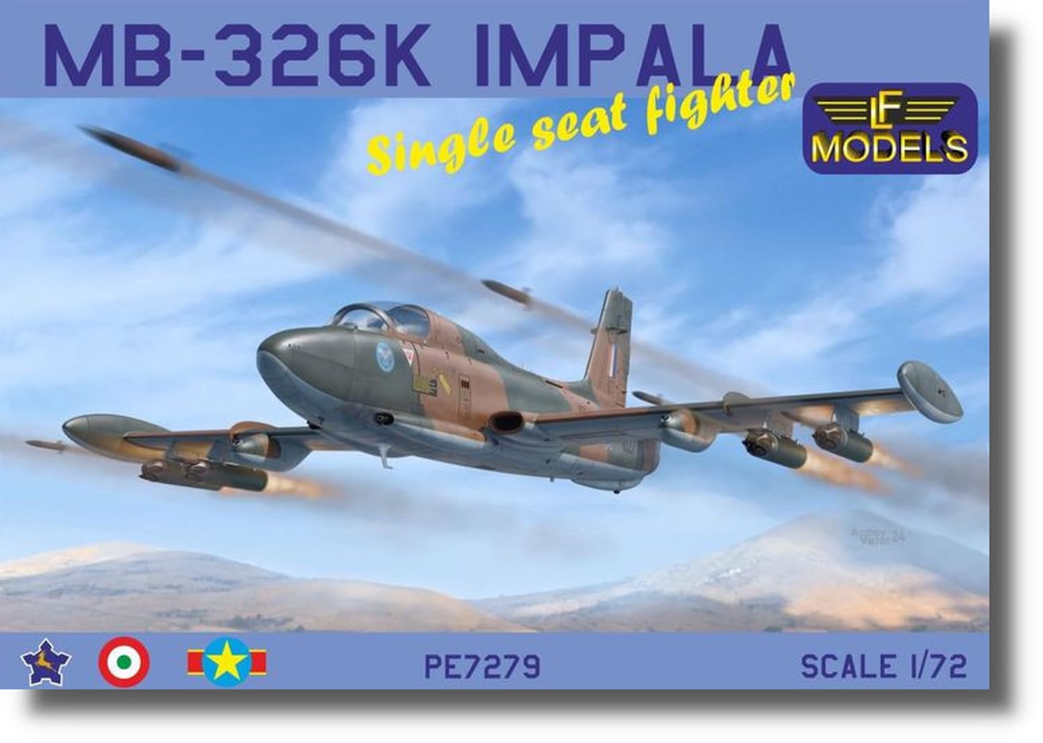 LF Model Scale Aermacchi Attack Aircraft Plastic Model LFMPE7279 1/72 MB-326K Single-Seat (Airplane)
LF Model Scale Aermacchi Attack Aircraft Plastic Model LFMPE7279 1/72 MB-326K Single-Seat (Airplane)