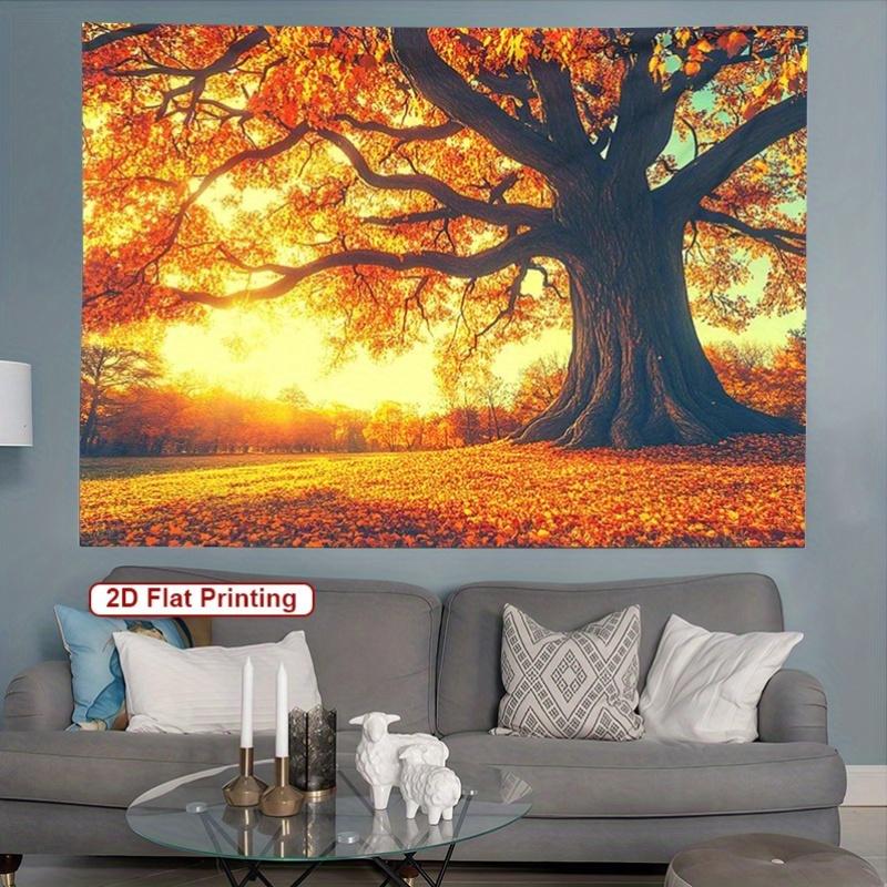 Autumn Oak Tree Scene Tapestry Golden Fall Landscape NatureThemed Wall Hanging Polyester Fabric for Bedroom or Dorm Decor 74x94cm(29x37in)
Autumn Oak Tree Scene Tapestry Golden Fall Landscape NatureThemed Wall Hanging Polyester Fabric for Bedroom or Dorm Decor 74x94cm(29x37in)