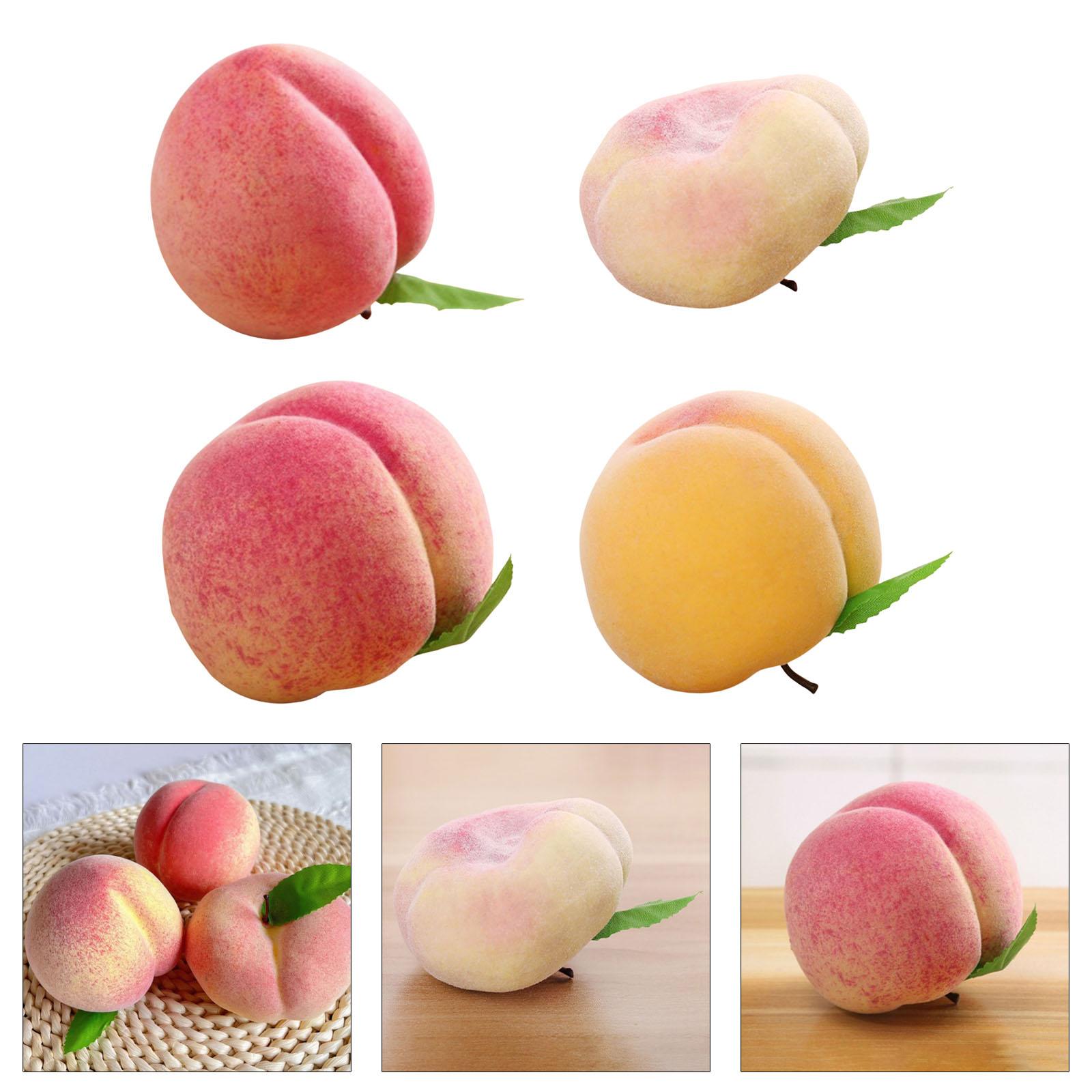 2pcs Artificial Peach Fruit Realistic Faux Fruits Peaches for Home Kitchen Table Decoration and Photography Props 2
2pcs Artificial Peach Fruit Realistic Faux Fruits Peaches for Home Kitchen Table Decoration and Photography Props 2