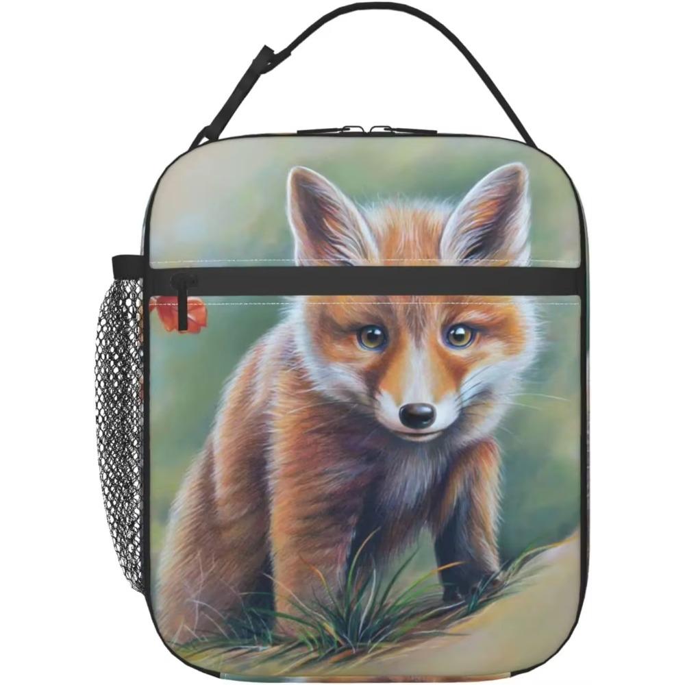 Fox Lunch Box Изолированная многоразовая сумка-холодильник для обеда для женщин, девочек, мальчиков, работы, пикника, походов 26x21x11CM бежевый
Fox Lunch Box Изолированная многоразовая сумка-холодильник для обеда для женщин, девочек, мальчиков, работы, пикника, походов 26x21x11CM бежевый