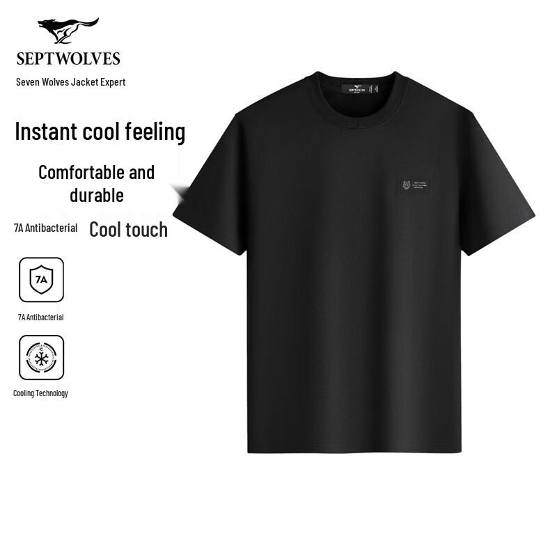 Septwolves Men s Cool Touch Round Neck Short-Sleeve T-Shirt 170/88A
Septwolves Men s Cool Touch Round Neck Short-Sleeve T-Shirt 170/88A