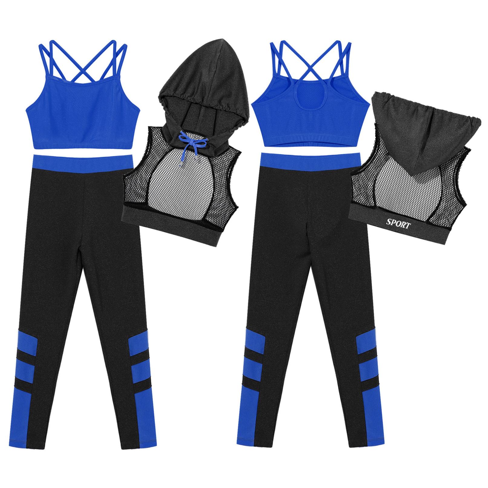 Дитина дівчина 3Pcs Одяг для вуличних танців у стилі хіп-хоп Толстовка з капюшоном Вкорочений топ Легінси для фітнесу Джазовий костюм для виступу 15-16 Years синій
Дитина дівчина 3Pcs Одяг для вуличних танців у стилі хіп-хоп Толстовка з капюшоном Вкорочений топ Легінси для фітнесу Джазовий костюм для виступу 15-16 Years синій