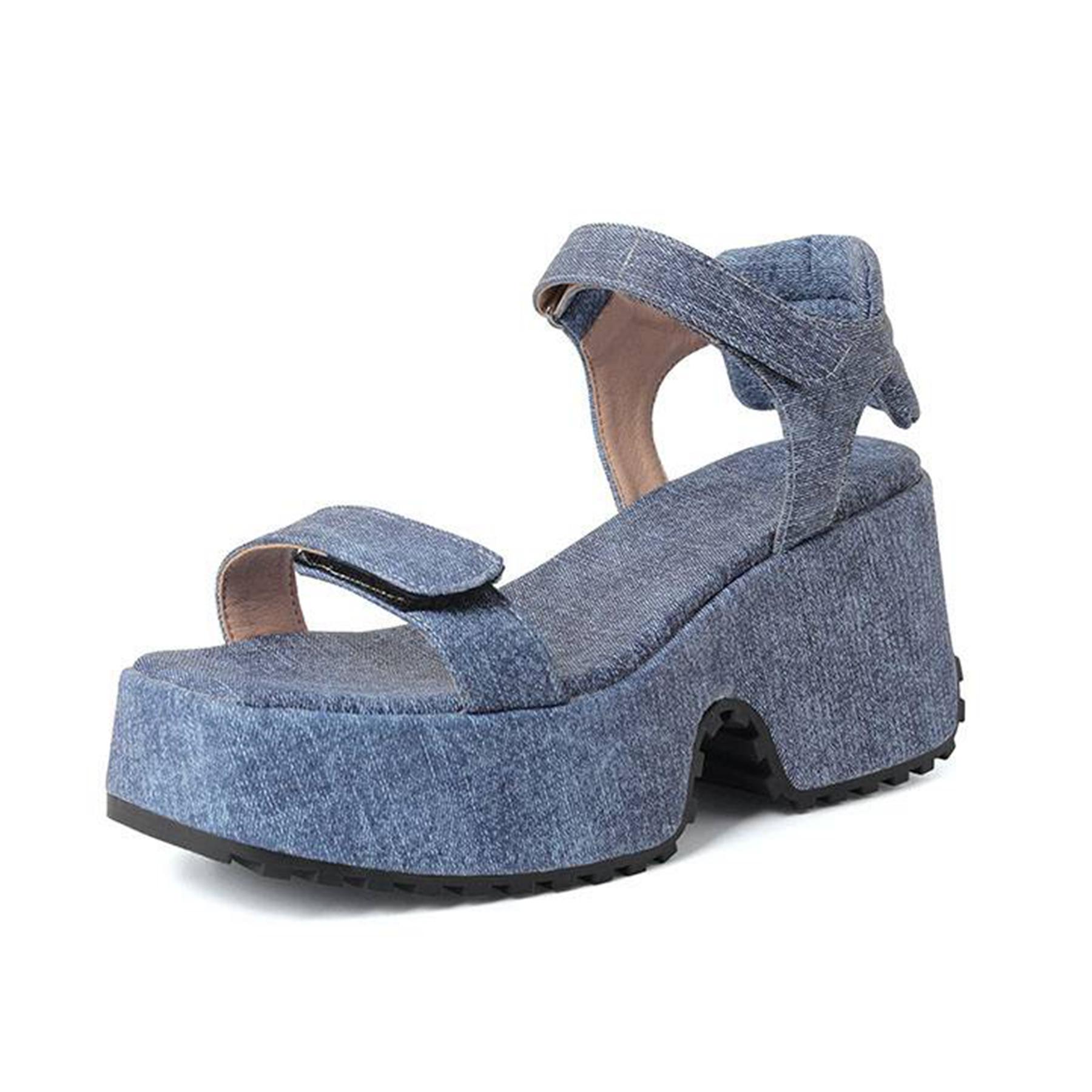 Krazing Pot Polyurethane Spring Summer Size 43 Size 42 Women Platform Women Round Toe leisure hook loop Thick Bottom Sandals 43 синій
Krazing Pot Polyurethane Spring Summer Size 43 Size 42 Women Platform Women Round Toe leisure hook loop Thick Bottom Sandals 43 синій