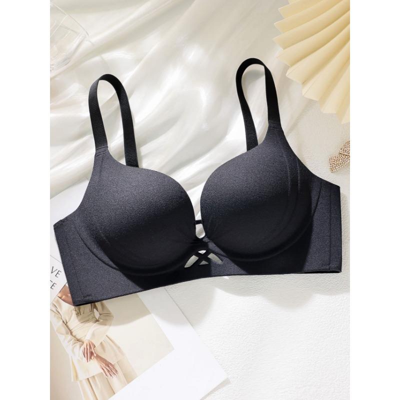 Women Seamless Push Up Bra Hollow Out Design No Empty Cup Comfort Lingerie S чорний
Women Seamless Push Up Bra Hollow Out Design No Empty Cup Comfort Lingerie S чорний
