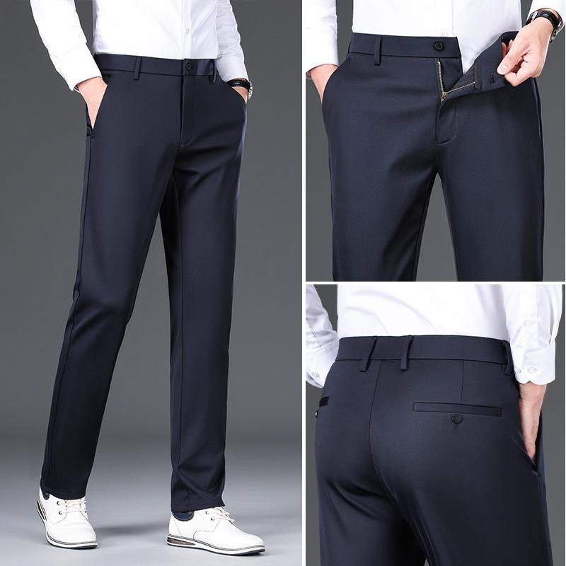 2025 Spring And Autumn New High End Business Casual Pants Men S Elastic Straight Tube Loose Western Pants Long Pants 29 темно-синий
2025 Spring And Autumn New High End Business Casual Pants Men S Elastic Straight Tube Loose Western Pants Long Pants 29 темно-синий