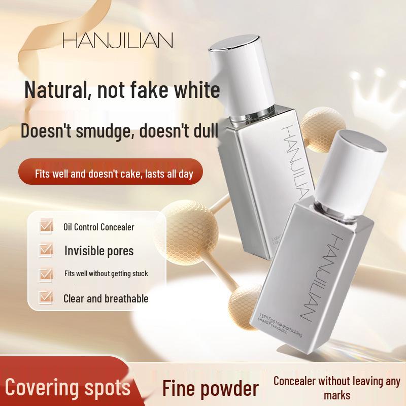 Han Ji Lian Light Mist Foundation - Sheer, Long-Lasting, Transfer-Resistant, Lightweight, and Creamy Concealing Formula 30g
Han Ji Lian Light Mist Foundation - Sheer, Long-Lasting, Transfer-Resistant, Lightweight, and Creamy Concealing Formula 30g