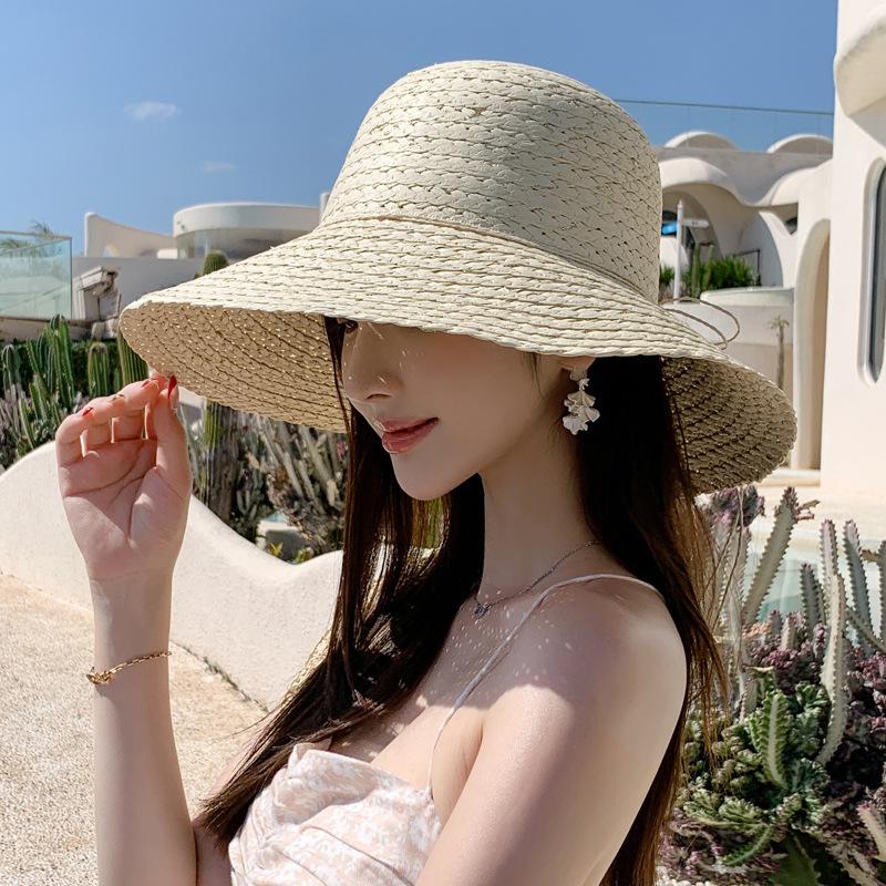 Retro solid color big-brimmed Lafite straw hat summer sunshade beach hat children breathable sunscreen straw sun hat One size fits all
Retro solid color big-brimmed Lafite straw hat summer sunshade beach hat children breathable sunscreen straw sun hat One size fits all