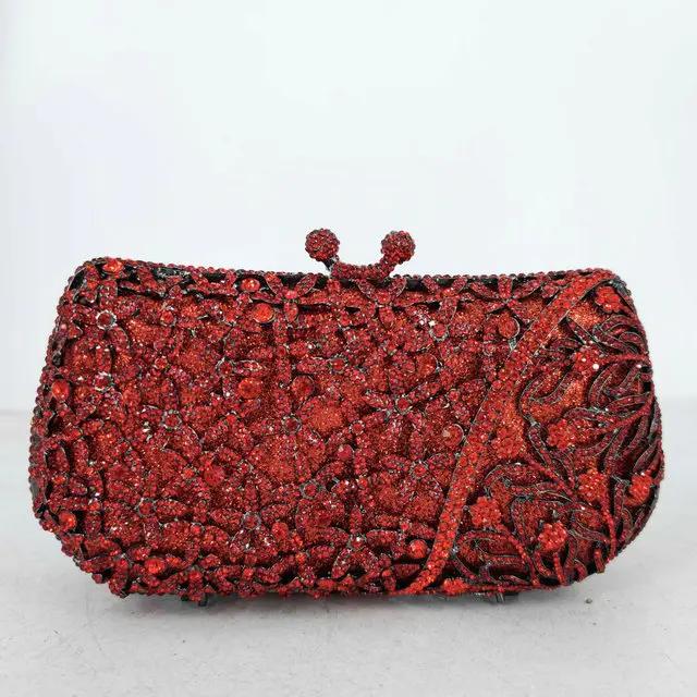 Boutique De FGG Elegant Red Flower Evening Bags and Clutches for Women Wedding Party Rhinestone Handbags Bridal Floral Purse Bag Mini Clutch
Boutique De FGG Elegant Red Flower Evening Bags and Clutches for Women Wedding Party Rhinestone Handbags Bridal Floral Purse Bag Mini Clutch