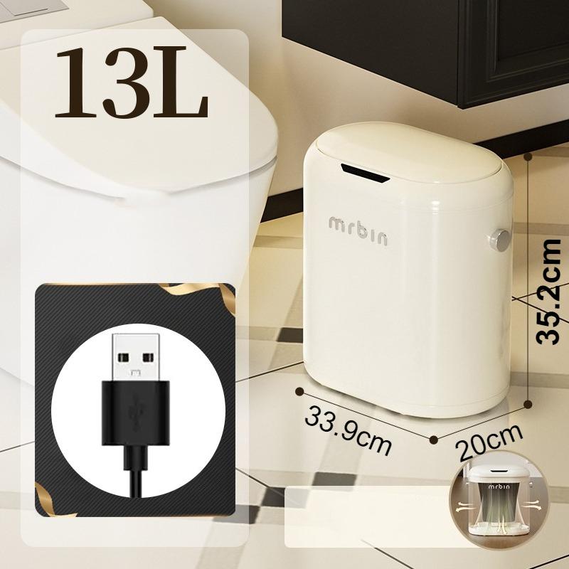 Automatic Sensor Trash Can Smart Narrow Trash Bin Large Capacity Bathroom Litter Bins Luxury Kitchen Electric Dustbin with Lid
Automatic Sensor Trash Can Smart Narrow Trash Bin Large Capacity Bathroom Litter Bins Luxury Kitchen Electric Dustbin with Lid