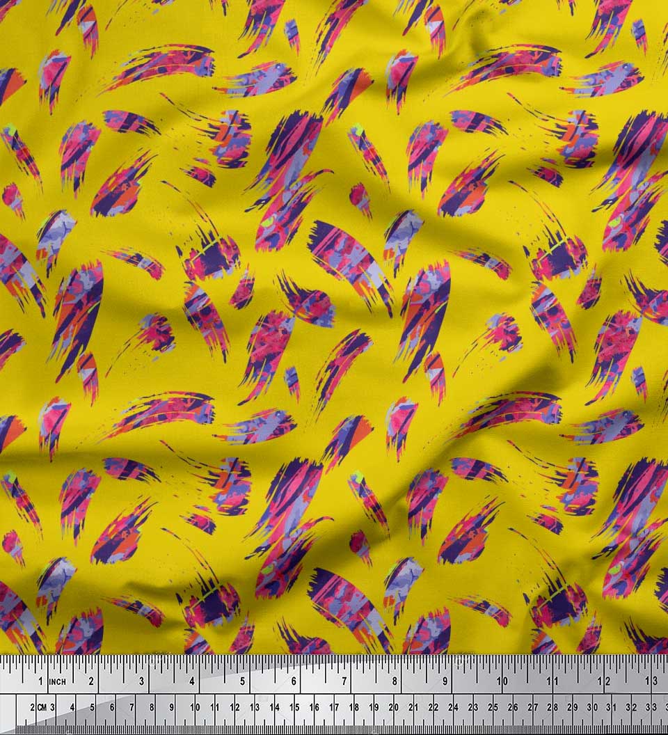 Тканина Soimoi Japan Crepe Satin мазок пензля абстрактний принт тканина на метр 42 дюйма 42 Inch Wide - Poly Crepe жовтий
Тканина Soimoi Japan Crepe Satin мазок пензля абстрактний принт тканина на метр 42 дюйма 42 Inch Wide - Poly Crepe жовтий