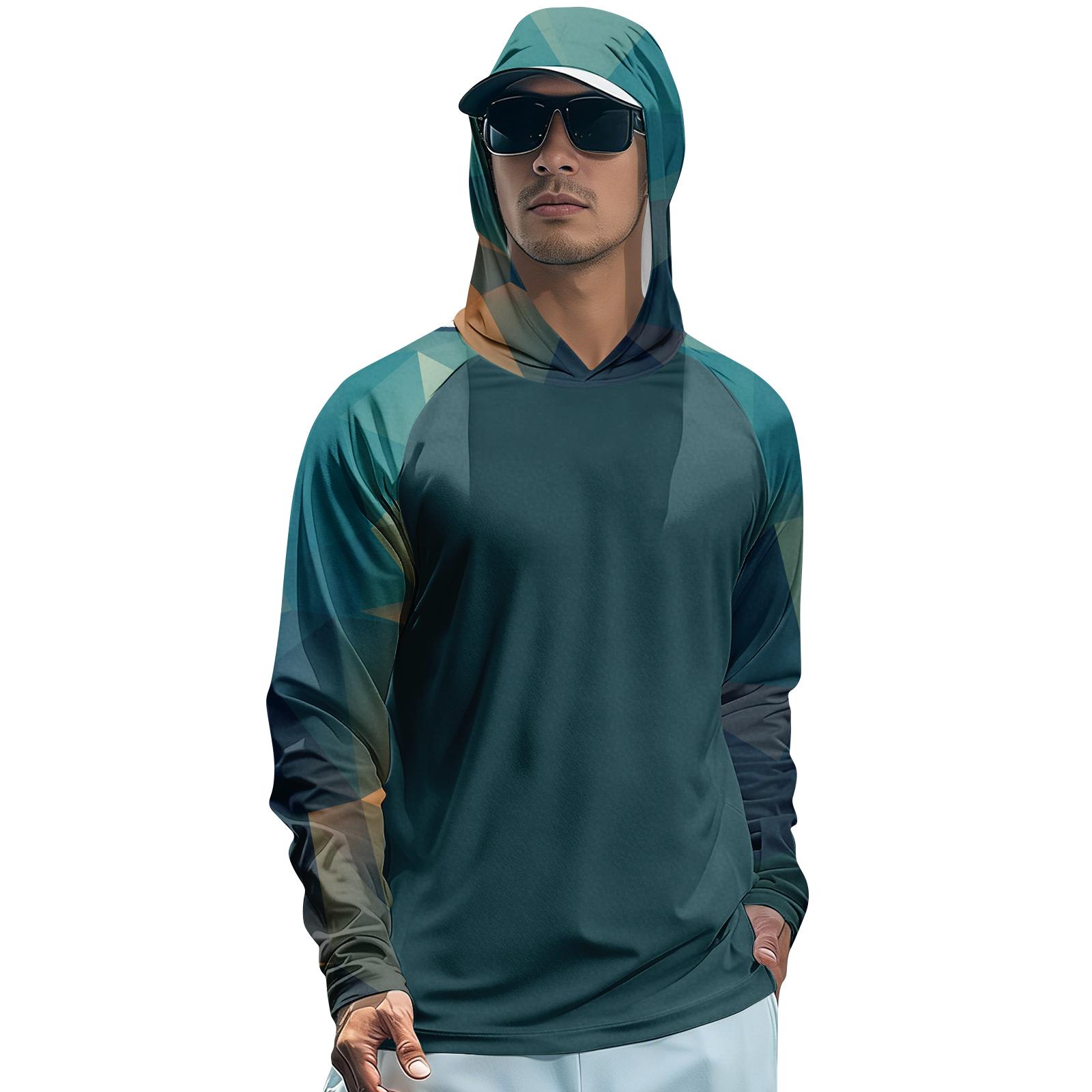 Men’s Long Sleeve Hoodie with Geometric Print Lightweight Pullover Hooded Shirt for Casual and Sports Wear L синий
Men’s Long Sleeve Hoodie with Geometric Print Lightweight Pullover Hooded Shirt for Casual and Sports Wear L синий