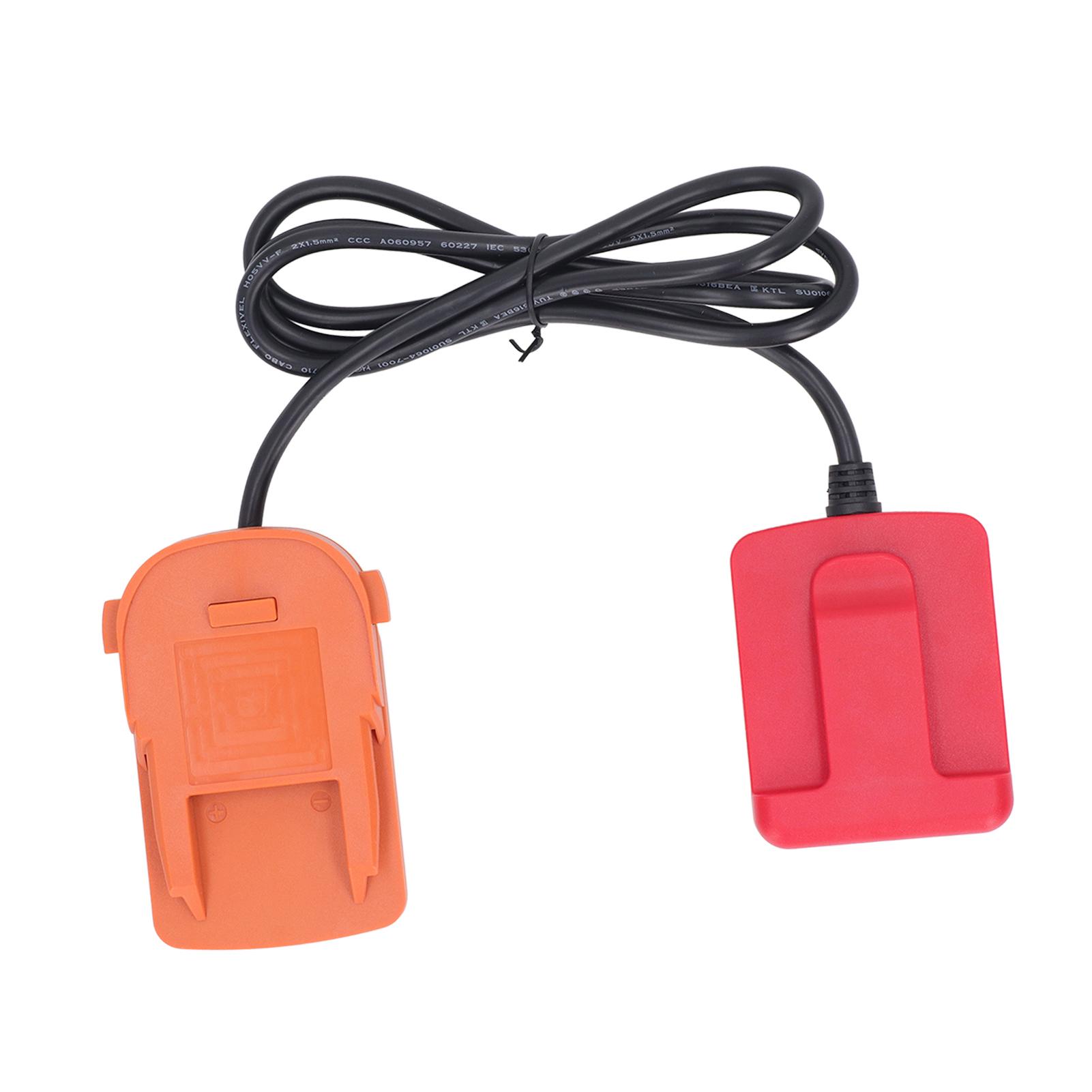 Battery Extension Cord Tool BAT618 18V Li Ion Battery Adapter with Cable for Ridgid 18V Power Tool
Battery Extension Cord Tool BAT618 18V Li Ion Battery Adapter with Cable for Ridgid 18V Power Tool