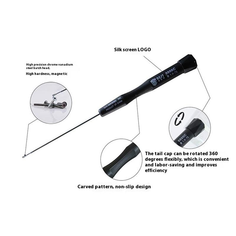 BEST BST-8800C 75mm Precision Dismantling Screwdriver for Phone,Computer Repair Straight 1.5
BEST BST-8800C 75mm Precision Dismantling Screwdriver for Phone,Computer Repair Straight 1.5