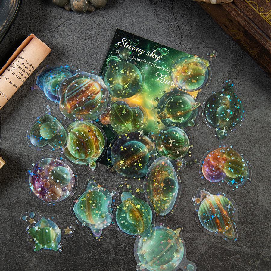 20-Sheet Planet Themed Sticker Pack, Exquisite Celestial Designs for Journal Decoration
20-Sheet Planet Themed Sticker Pack, Exquisite Celestial Designs for Journal Decoration