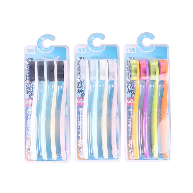 4Pcs Soft Long Head Adult Big Head Toothbrush Japanese And Korean Comfortable Teeth Super Soft Oral Cleaning Brush
4Pcs Soft Long Head Adult Big Head Toothbrush Japanese And Korean Comfortable Teeth Super Soft Oral Cleaning Brush