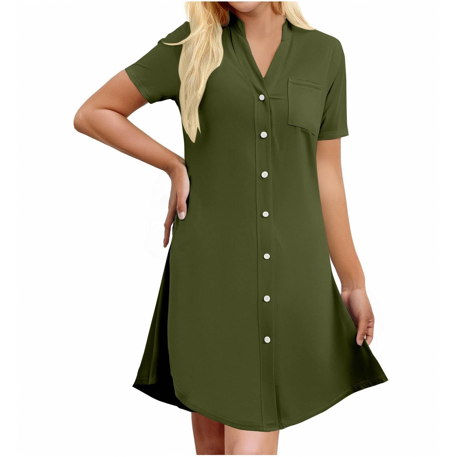 Women Oversized Short Sleeve Solid Color Casual Basic T-Shirt Dress XL армія зелений колір
Women Oversized Short Sleeve Solid Color Casual Basic T-Shirt Dress XL армія зелений колір