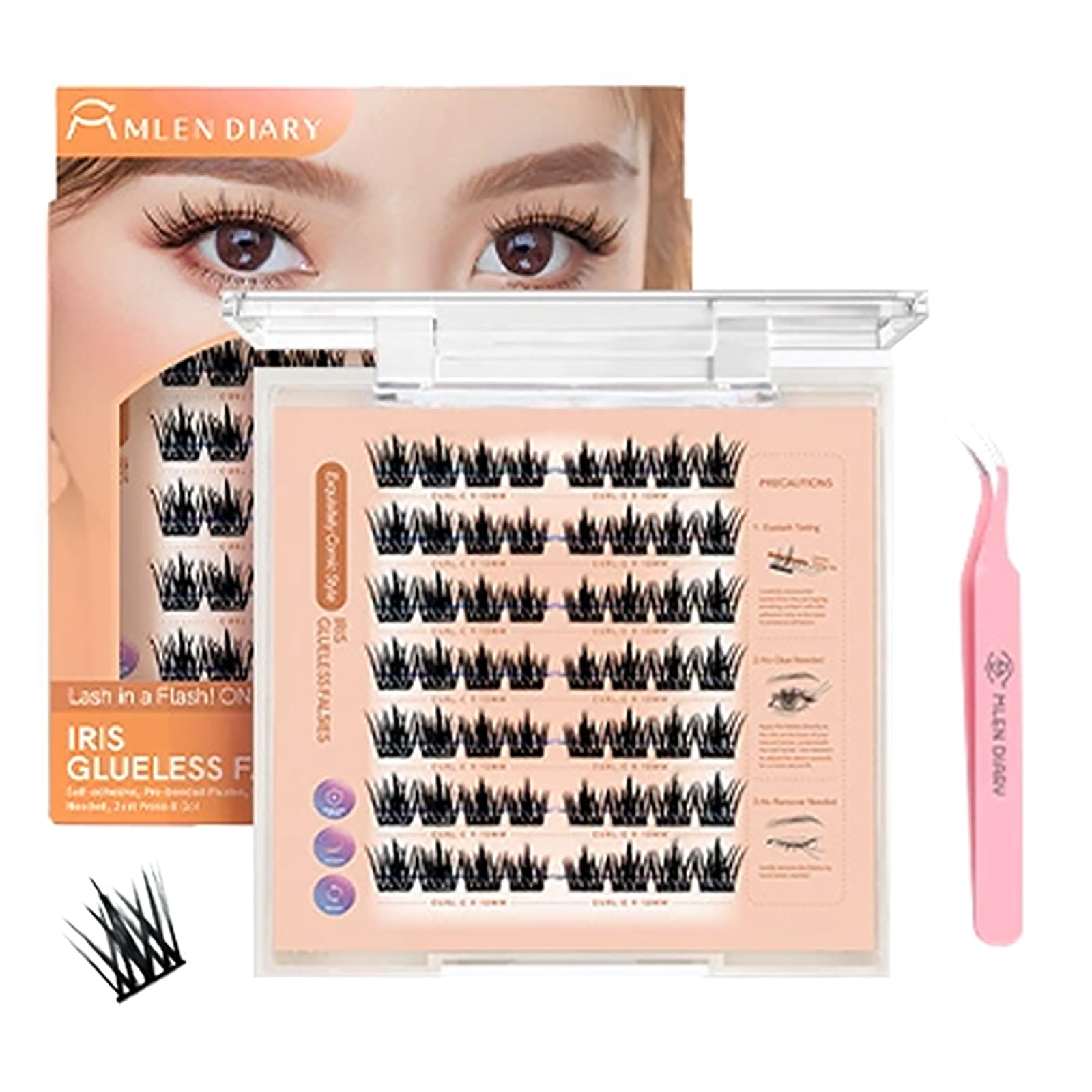 MLEN DIARY False Eyelashes No Glue Required Partial False Eyelashes No Adhesive Required Natural 3D False Eyelashes False Eyelashes Lightweight
MLEN DIARY False Eyelashes No Glue Required Partial False Eyelashes No Adhesive Required Natural 3D False Eyelashes False Eyelashes Lightweight