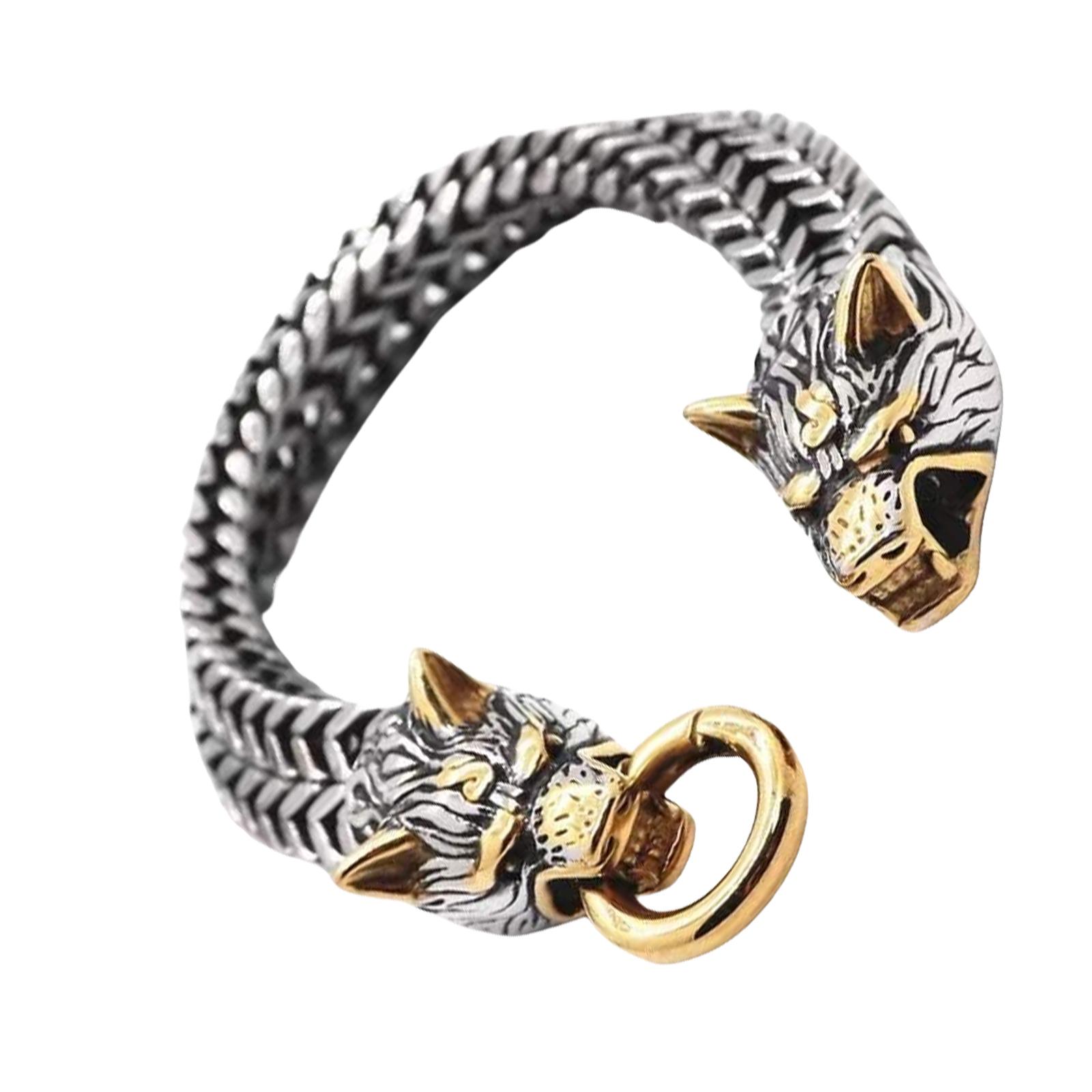 Мужской браслет из нержавеющей стали с головой волка, модный дизайн, регулируемая длина, для повседневной носки и особых случаев
Мужской браслет из нержавеющей стали с головой волка, модный дизайн, регулируемая длина, для повседневной носки и особых случаев