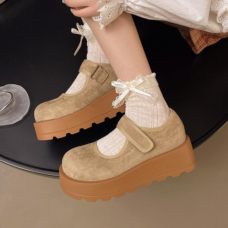 Retro bag head single shoes women s spring and summer new outer wear muffin platform casual Birkenstocks 35
Retro bag head single shoes women s spring and summer new outer wear muffin platform casual Birkenstocks 35