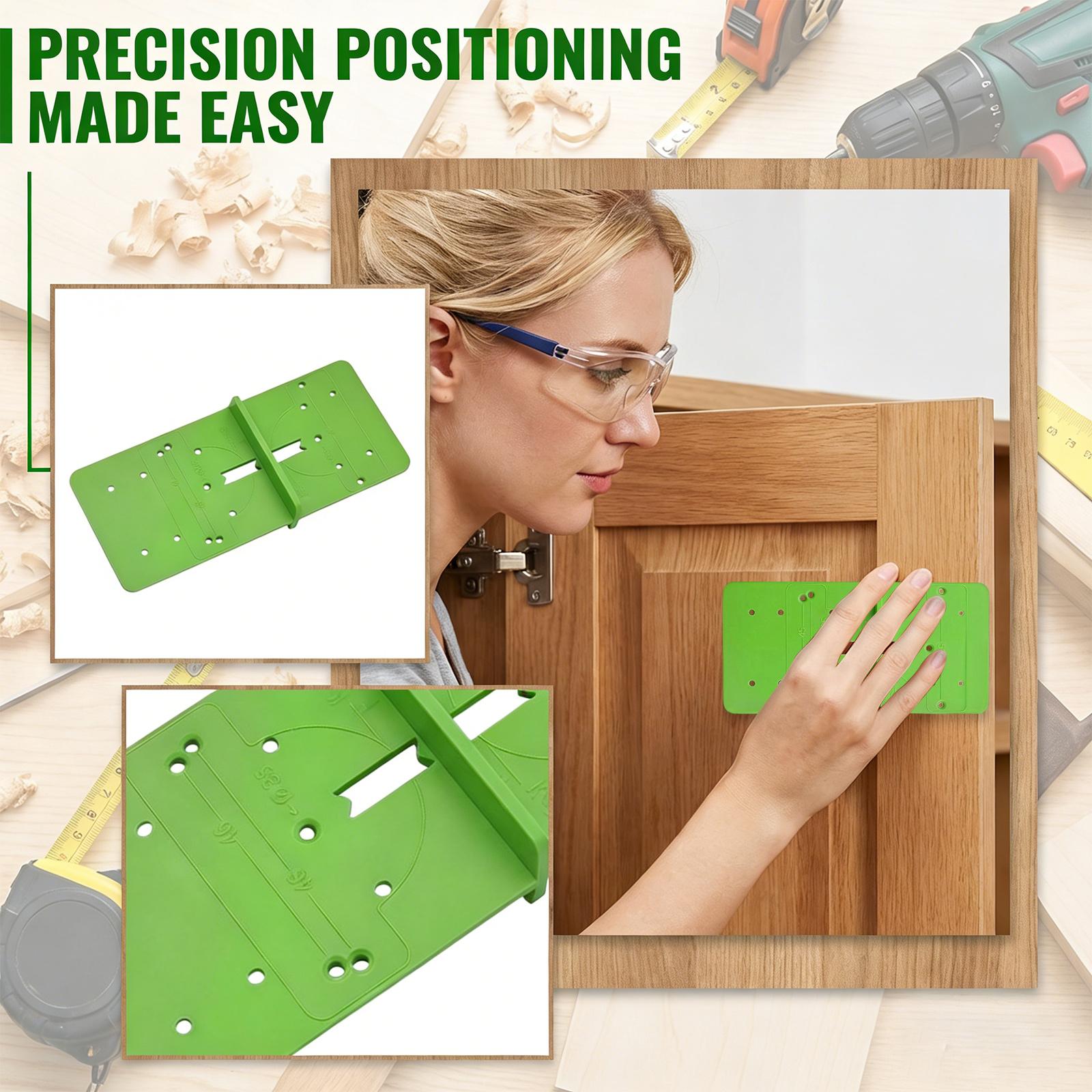 Hinge Hole Locator For Installing Hinge Doors And Cabinets - A Must-have For Cabinet Doors. One Size
Hinge Hole Locator For Installing Hinge Doors And Cabinets - A Must-have For Cabinet Doors. One Size