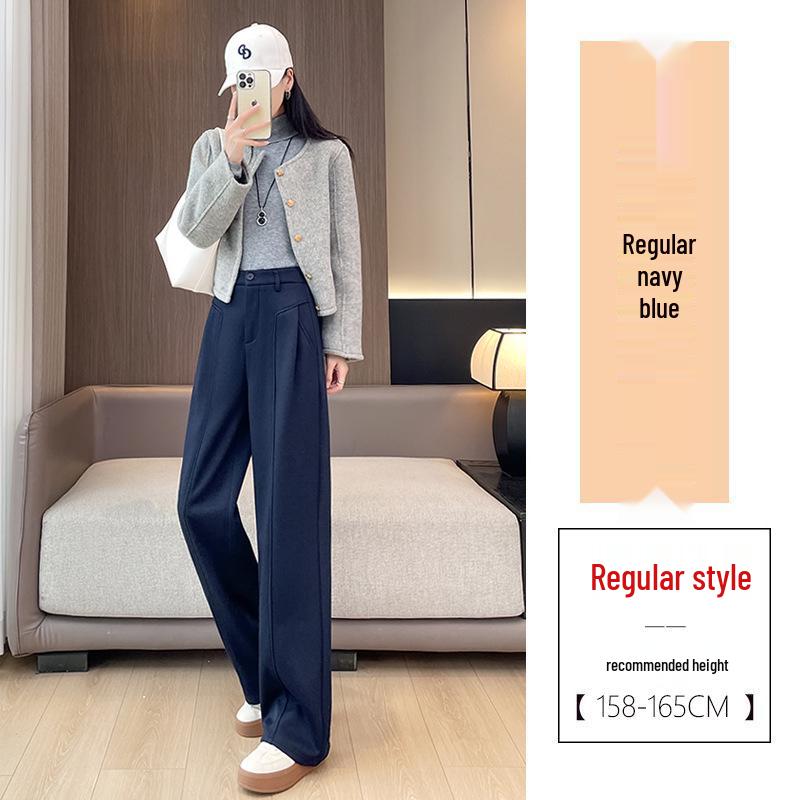Deep Blue Wide-Leg High-Waisted Plush Jeans - Autumn/Winter Loose Straight-Leg Floor-Length Denim Pants M
Deep Blue Wide-Leg High-Waisted Plush Jeans - Autumn/Winter Loose Straight-Leg Floor-Length Denim Pants M