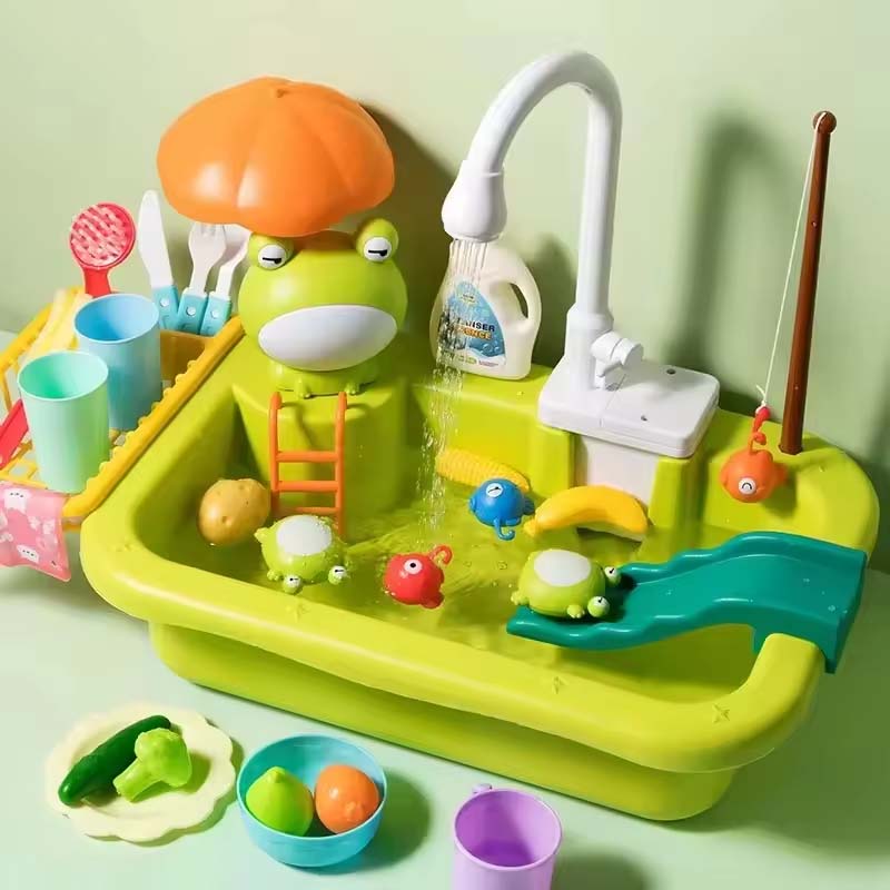 New Play Sink With Kitchen Sink Tap Water Electric Faucet Play Kitchen Toy Swimming Pool Floating Fishing Toys Water Play Gifts
New Play Sink With Kitchen Sink Tap Water Electric Faucet Play Kitchen Toy Swimming Pool Floating Fishing Toys Water Play Gifts