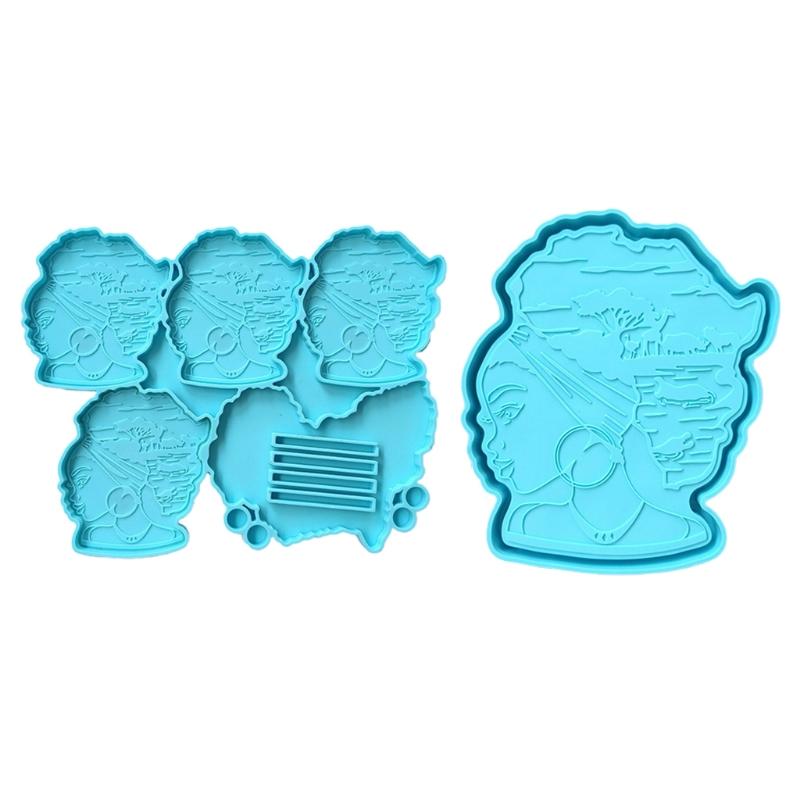 Афро-женский роликовый поднос, силиконовая форма для фруктовой тарелки в виде африканской богини
Афро-женский роликовый поднос, силиконовая форма для фруктовой тарелки в виде африканской богини